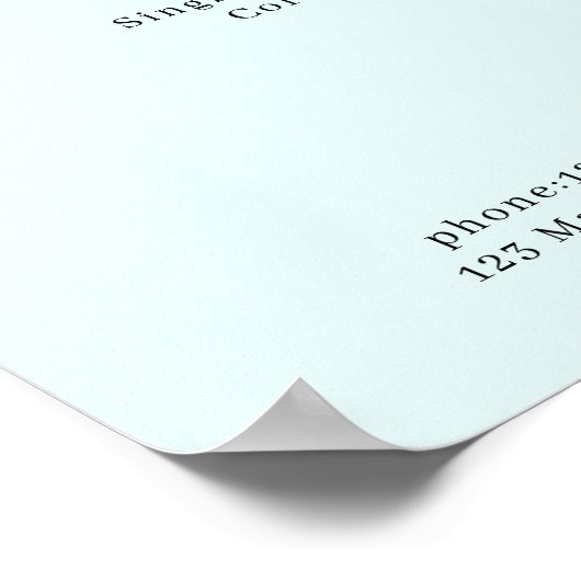 Modernes, blumengeschmücktes Poster (Ecke)