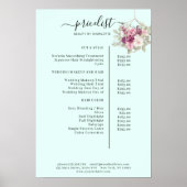 Modernes, blumengeschmücktes Poster (Vorne)