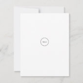 Modernes Blumengesteck Save the Date (Rückseite)