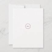 Modernes Blumengesteck Save the Date (Rückseite)