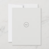 Modernes Blumengesteck Save the Date (Rückseite)