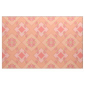 Modernes Blumengestein in Korallenrosa und Pfirsic Stoff (Fat Quarter (45,7 x 55,9 cm))
