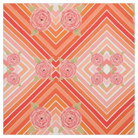 Modernes Blumengewebe Stoff (Muster)