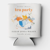 Modernes Blumenkohl-Brautparty Teezeremonie auf Ho Dosenkühler (Vorderseite)