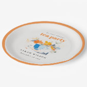 Modernes Blumenkohl-Brautparty Teezeremonie auf Ho Pappteller (Schrägansicht)