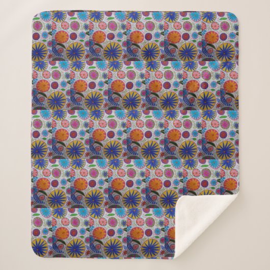 Modernes Blumenkohl Sherpadecke (Vorderseite)