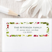 Modernes Blumenlabel (Insitu)