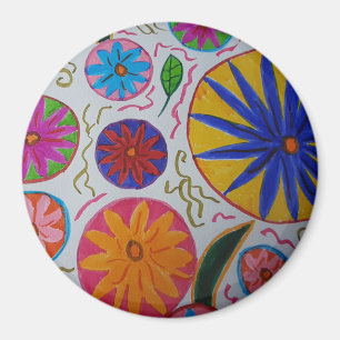 Modernes Blumenmagnet Magnet