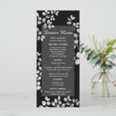 Modernes Blumenmenü Menükarte (Stehend Vorderseite)