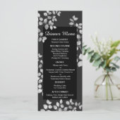 Modernes Blumenmenü Menükarte (Stehend Vorderseite)