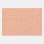 Modernes Blumenmuster aus dem Mittelalter Geschenkpapier Set (Vorderseite)