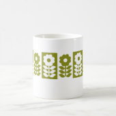 Modernes Blumenmuster aus dem Mittelalter Kaffeetasse (Mittel)