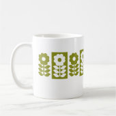 Modernes Blumenmuster aus dem Mittelalter Kaffeetasse (Links)