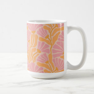 Modernes Blumenmuster aus dem Mittelalter Kaffeetasse