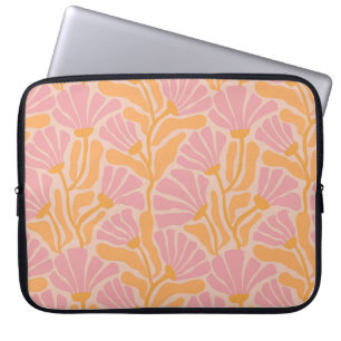 Modernes Blumenmuster aus dem Mittelalter Laptopschutzhülle