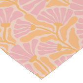 Modernes Blumenmuster aus dem Mittelalter Mittelgroßer Tischläufer (Ecke)