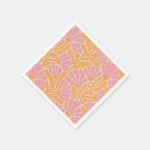 Modernes Blumenmuster aus dem Mittelalter Serviette (Ecke)