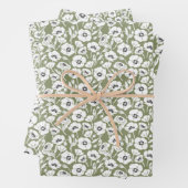 Modernes Blumenmuster Geschenkpapier Set (Beispiel)