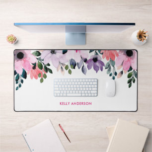 Modernes Blumenmuster Girly Tropical Foliage Decal Schreibtischunterlage