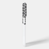 Modernes Blumenmuster - grau und gelb Case-Mate iPhone Hülle (Rückseite / Rechts)