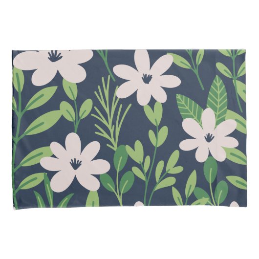 Modernes Blumenmuster Kissenbezug (Vorderseite-Rechts)