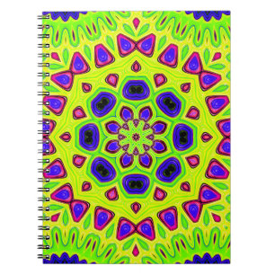 Modernes Blumenmuster. Rasterdarstellung. Persia Notizblock