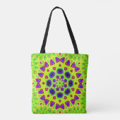 Modernes Blumenmuster. Rasterdarstellung. Persia Tasche (Rückseite)