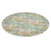 Modernes Blumenmuster Schneidebrett (Ecke)