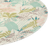 Modernes Blumenmuster Schneidebrett (Ecke)