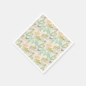 Modernes Blumenmuster Serviette (Ecke)