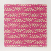 Modernes Blumenmuster: Stilvolles Muster. Puzzle (Horizontal)