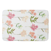 Modernes Blumenmuster | Trendy Botanical Badematte (Vorderseite)