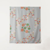 Modernes Blumenmuster Wandteppich (Vorderseite)
