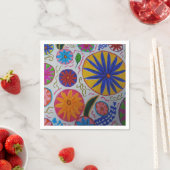 Modernes Blumenpapier Serviette (Beispiel)