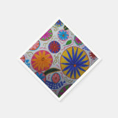 Modernes Blumenpapier Serviette (Ecke)