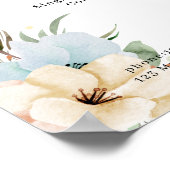 Modernes Blumenpreisliste-Poster Poster (Ecke)