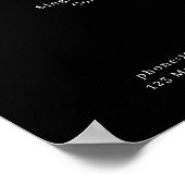 Modernes Blumenpreisliste-Poster Poster (Ecke)