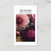 Modernes Blumensalon Visitenkarte (Vorderseite)