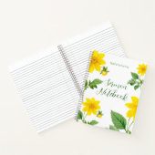 Modernes Blumensermon-Notebook Notizblock (Innenseite)