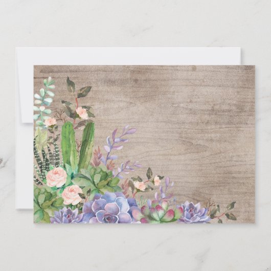 Modernes Blumenterrarium Fiesta Brautparty Einladung (Rückseite)