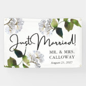 Modernes Blumenwasser-Banner nur für verheiratete  Banner (Horizontal)