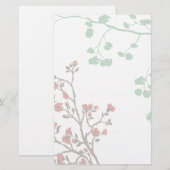 Modernes Blumenzeitalter 2 Briefpapier (Vorne/Hinten)