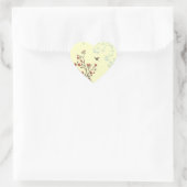 Modernes Blumenzeitalter 2 Herz-Aufkleber (Tasche)