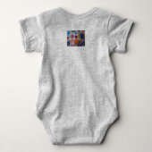 Modernes Blumenzeitalter Baby Strampler (Rückseite)