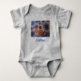 Modernes Blumenzeitalter Baby Strampler