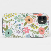Modernes Blumenzeitalter Case-Mate iPhone Hülle (Rückseite (Horizontal))