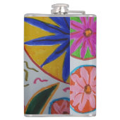 Modernes Blumenzeitalter Flachmann (Rückseite)