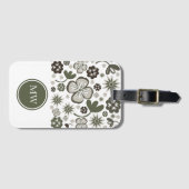 Modernes Blumenzeitalter Gepäckanhänger (Vorderseite (Horizontal))