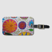 Modernes Blumenzeitalter Gepäckanhänger (Vorderseite (Horizontal))
