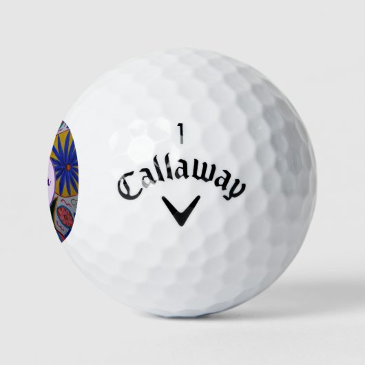 Modernes Blumenzeitalter Golfball (Logo)
